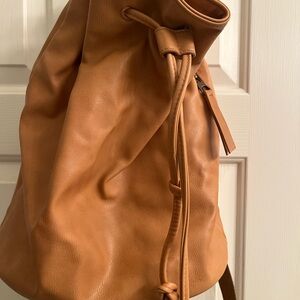 Universal Thread Camel Leather Backpack